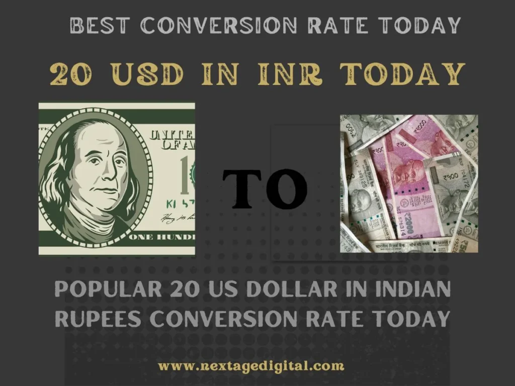 20 USD in INR Today: Popular 20 US Dollar in Indian Rupees Conversion Rate Today