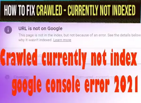 Crawled currently not indexed