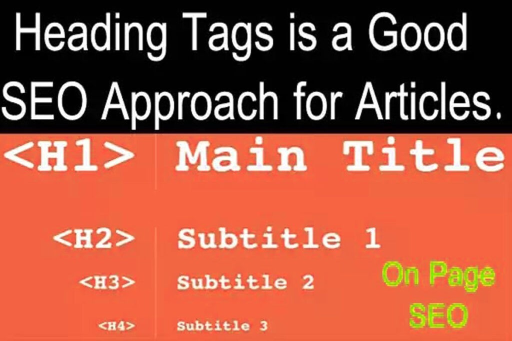Heading Tags a Good SEO Approach for Articles