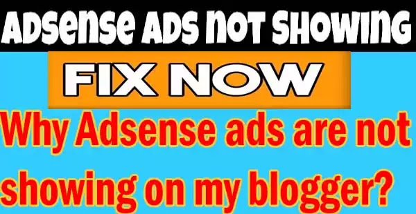 Why Adsense ads are not showing on my blogger