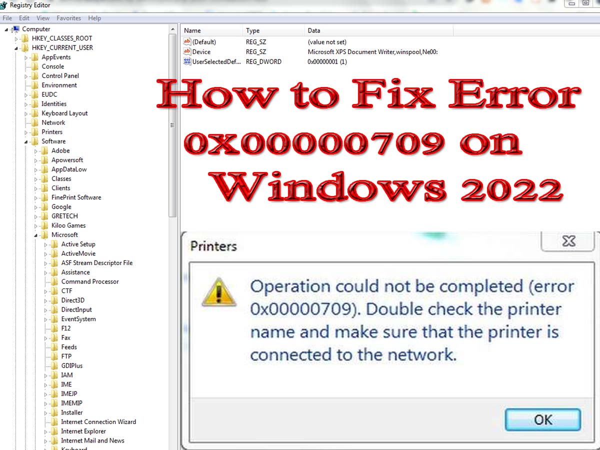 How to Fix Error 0x00000709 on Windows