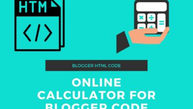 Online Calculator for Blogger Code