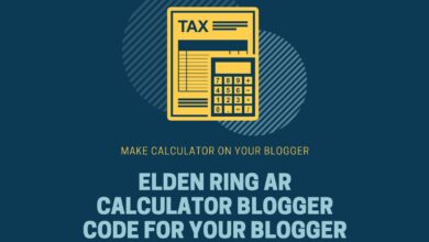 Elden Ring AR Calculator Blogger Code for your blogger