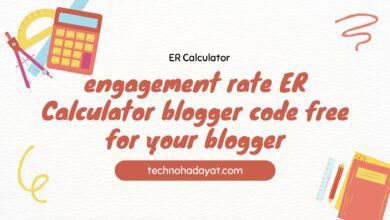How to calculate engagement rate ER Calculator blogger code free for your blogger