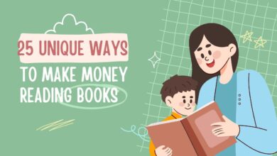 25 UNIQUE WAYS TO MAKE MONEY READING BOOKS