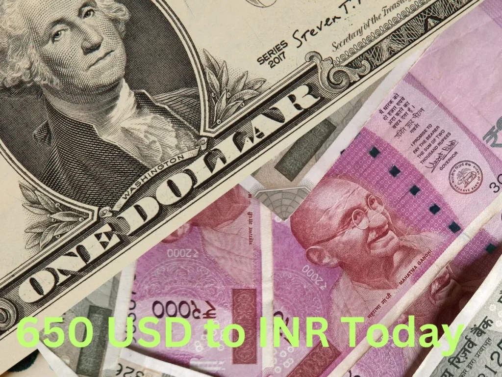 650 Dollars to Indian Rupee Exchange Rate