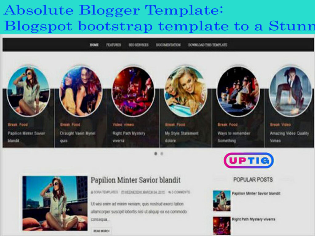 Absolute Blogger Template: Blogspot bootstrap template to a Stunning Blog Design