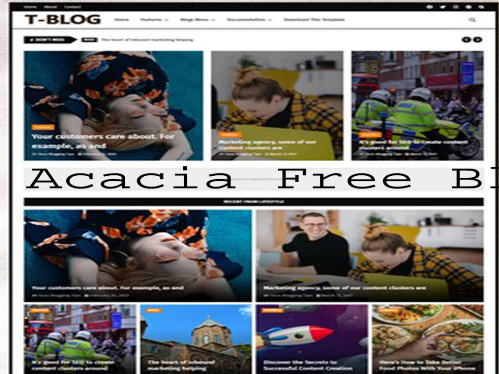 Acacia Free Blog Template: New blogger templates free download