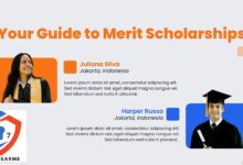 Blue and Orange Modern Scholarship Education Presentation