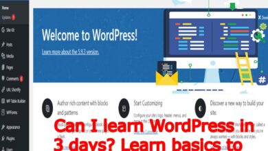 Can I learn WordPress in 3 days? Learn basics to advance in 2026