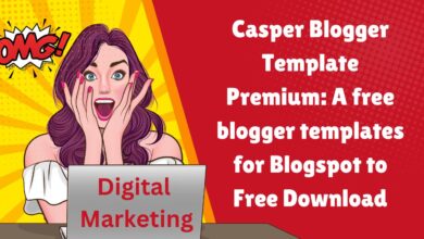 Casper Blogger Template Premium: A free blogger templates for Blogspot to Free Download