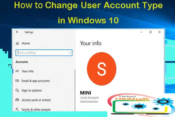 Change Windows Account Type