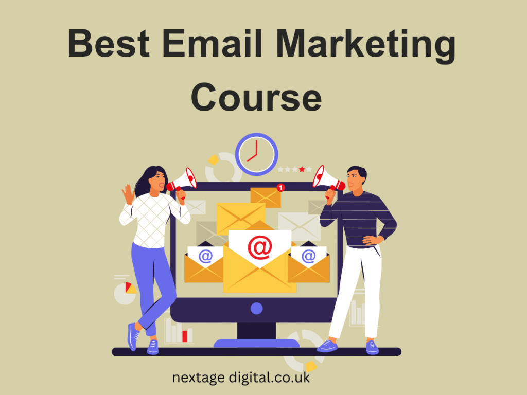 10 Best Email Marketing Courses: What's the Best Email Marketing Course to become marketing experts? 2 Grey Blue Illustrator Email Marketing Instagram Post 1200 × 900 px