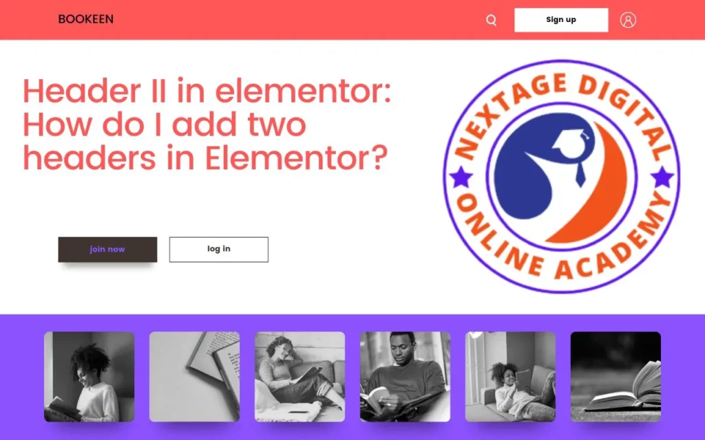 Header II in Elementor: How Do I Add Two Headers in Elementor?