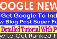 How to fast and instant index the bloggers post within minutes by google news publishers