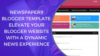Newspaper9 Blogger Template: Elevate Your Blogger Website with a Dynamic News Experience