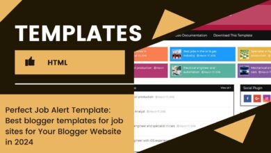 Perfect Job Alert Template: Best blogger templates for job sites for Your Blogger Website