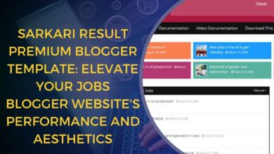Sarkari Result Premium Blogger Template: Elevate Your Jobs Blogger Website's Performance and Aesthetics