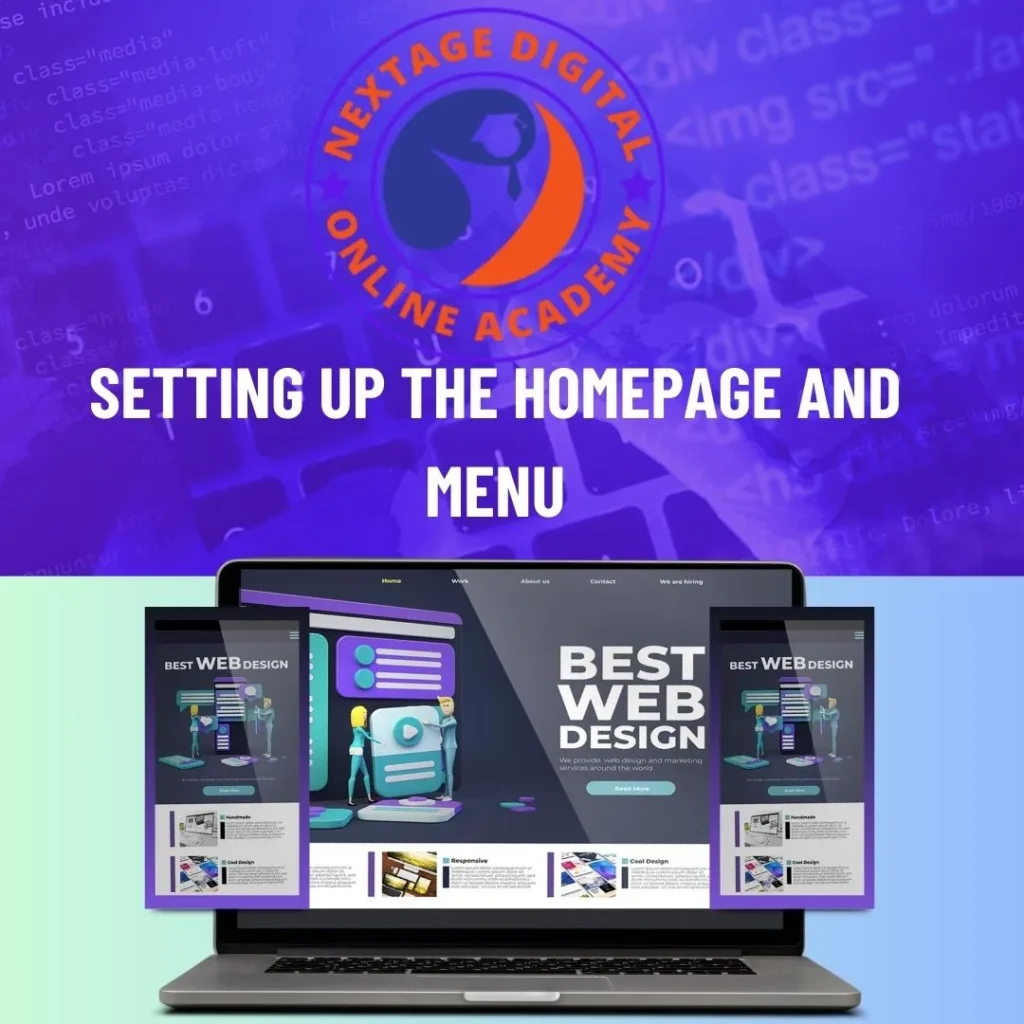 WordPress Basics: Setting up the HomePage and Menu with Techno Hadayat Education