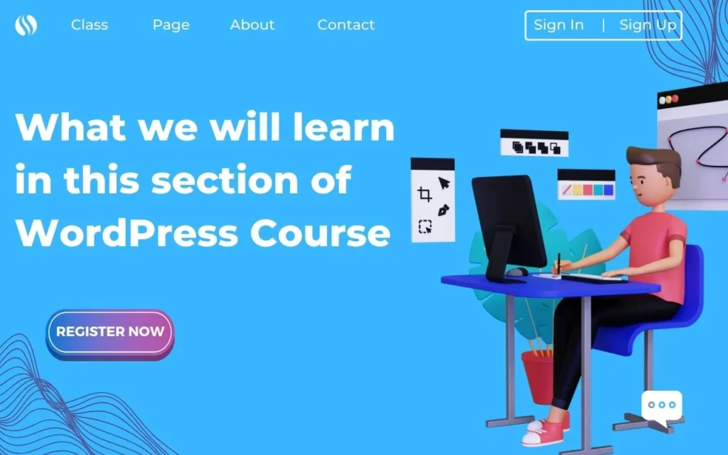 WordPress Basics: What we will learn in this section of WordPress Course