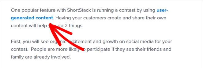 anchor text for internal linking