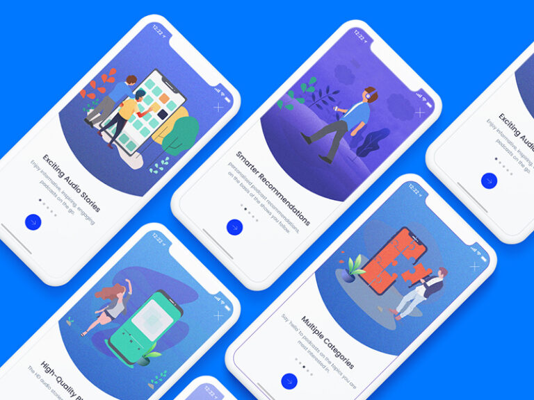 app onboarding walkthrough screens y19