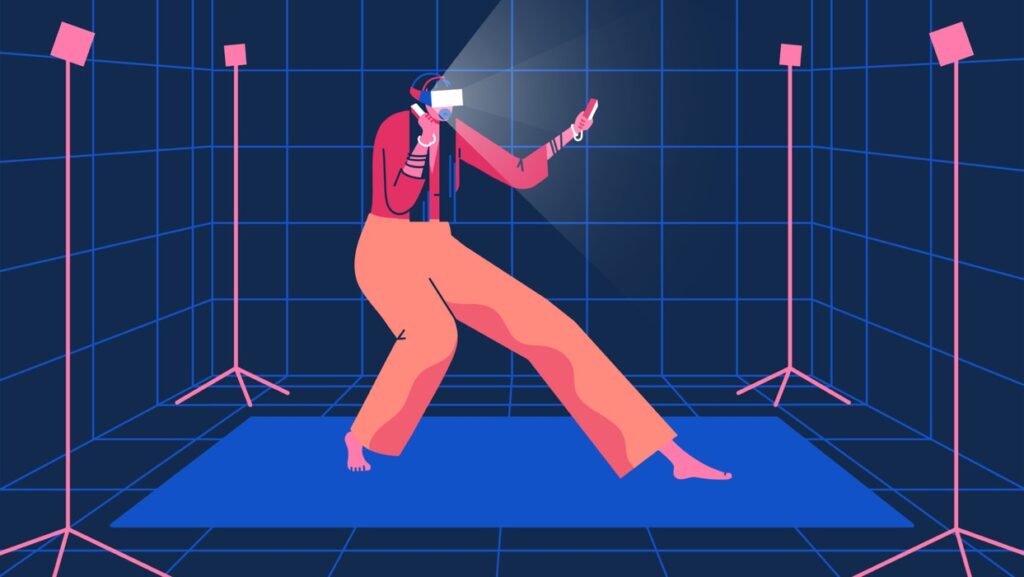 Our Projects 29 mixkit person wearing a vr mask in a virtual reality room 64 original large